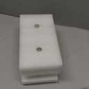 rejomiik 2 Pack Qtip Holder Thick Glass Apothecary Jars with Lid for Bathroom Accessories Vanity Organizers and Makeup Storage for Cotton Ball, Swabs, Makeup Sponges, Candy, Jewelry, Clear (White)