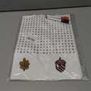 VYWmna Jumbo Thanksgiving Word Search Poster, Giant 36"X24" Wall Game,New Large Holiday Activity Poster with 50 Words,Fun Word Find Decor for Thanksgiving Party