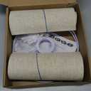 Small Lamp Shades Set of 2, Beige Drum Lampshades 8.7''Top X 8.7'' Bottom X 7.9'' High, Replacement Lamp Shades Natural Linen for Table Lamps Floor Lamps Chandelier Lamps, Easy Assembly Required