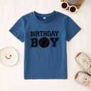 SOFEON Birthday Boy Shirts Boys Baseball T-Shirt 6th 7th 8th 9th 10th Birthday Party Tees Kids Baseball Fan Outfit B-Day Tops