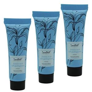 Travelwell Flower Series Hotel Travel Size Guest Bulk Shampoo 0.5 Fl Oz/15ml, Individually Wrapped 45 Tubes per Box