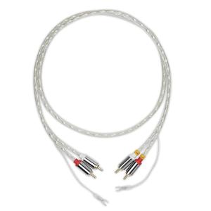 Pro-Ject Connect it RCA E, Semi-Balanced Phono interconnect Cable with Earth Leads, 123cm
