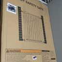 Mumeasy 36" High Extra Tall Dog Gate, 29.6"-40.5" Wide Pressure Mounted Tall Baby Gate for Dog, Auto Close Pet Gate with Door for Stairs,Doorways,House,Black