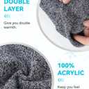 Glooarm Beanie for Men Women Knit Winter Hats Beanies Warm Slouchy Unisex Cuffed Beanies Skull Caps (White)