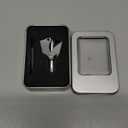 Stainless Steel Hair Trimmer for Men and Women | Manual Nose and Ear Hair Trimmer | Nose Clippers, 360 Rotating Hair Trimmers | Washable Nose Hair Remover | Silver