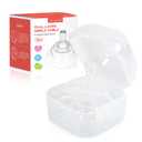 Nipple Shields for Nursing Newborn,Double Layer Breast Shield,for Latch Difficulties or Flat or Inverted Nipples2 PackUpgraded Version (White)