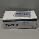 TN760 Toner Cartridges Replacement for Brother Toner TN-730/TN-760 Compatible HL-L2350DW MFC-L2710DW MFC-L2750DW HL-L2395DW HL-L2370DW DCP-L2550DW HL-L2390DW (Black, 2 Pack)