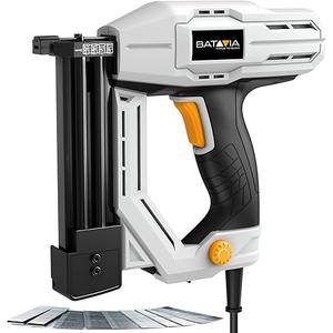 Electric Nail Gun, Batavia 2-in-1 Staple Gun Brad Nailer 18 Gauge for Heavy Duty, 120V Stapler Gun for Upholstery, Carpentry, DIY, 3/4'' Narrow Crown Staples 200pcs and Nails 800pcs Included