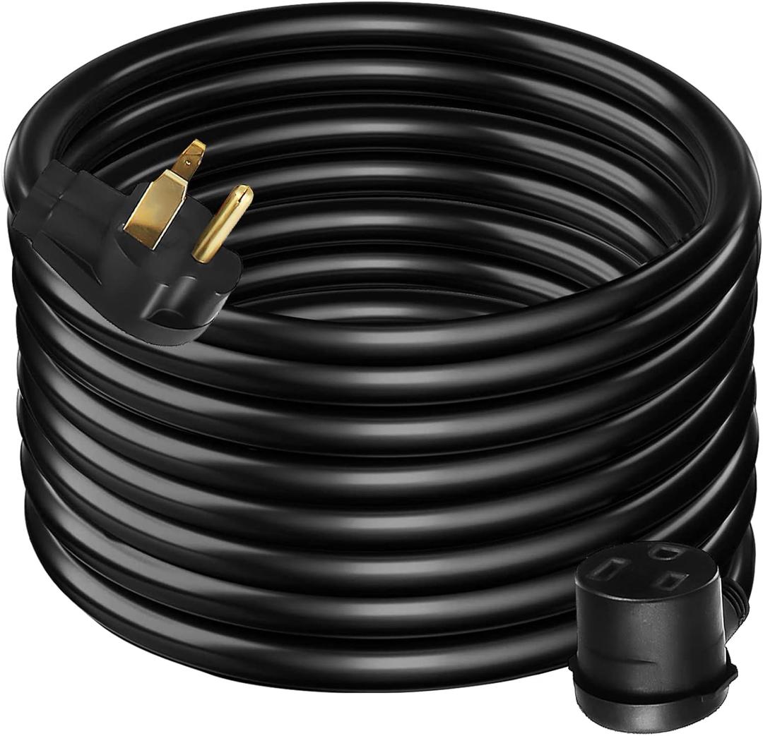 VEVOR Welder Extension Cord 30 Amp 50 Feet, NEMA 6-50 Plug 10 AWG 3 Prong 250V 12500W Heavy Duty Welding Cable for MIG, Lincoln, Plasma, Miller, TIG (50 FT)