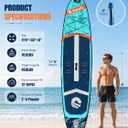 Inflatable Stand Up Paddle Board, 11'6“ x 33” Extra Wide SUP