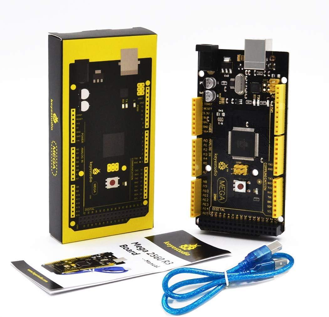 KEYESTUDIO Mega 2560 R3 Board for Arduino Projects with USB Cable