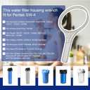 144368 Water Filter Housing Wrench Replacement for Pentek SW-4 Water filter Wrench for Whole House Filter, Fit for 20 "Big Blue Water Filte, For Removal of Big Blue Diameter 6 Inches Water Filte-2PCS