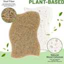 LILAC 12 Pack Natural Cellulose Sponges for Dishes - Non-Scratch Kitchen Scrub Sponges - 100% Biodegradable & Eco-Friendly Cleaning Sponges for Non-Stick Cookware, Bathroom & Household