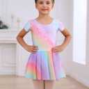 Mecceos Ballet Leotards Skirt and Tights Combo for Girls Toddler Dance Classical Gymnastics Leotard Dresses Tutu