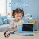 Talking Flash Cards for Toddlers: 2-in-1 LCD Writing Tablet with 510 Sight Words, Montessori Language Learning, Autism & Speech Therapy Toys for Children Ages 1-6, Blue