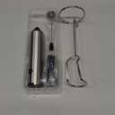 Bonsenkitchen Rechargeable Milk Frother with Stand, 3-Speed Handheld Coffee Frother, Dual Spring Whisk Electric Hand Frother Wand Drink Mixer for Matcha Lattes Cappuccino, Kitchen Gifts (Silver)