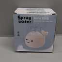 Gigilli Baby Bath Toys, Light up Bath Toys for Kids Ages 1-3, Easter Basket Stuffers 1 Year Old Boy Girl, 6-12-18 Months Baby Whale Bath Toy Sprinkler, Toddler Fountain Bathtub Pool Water Table Toys