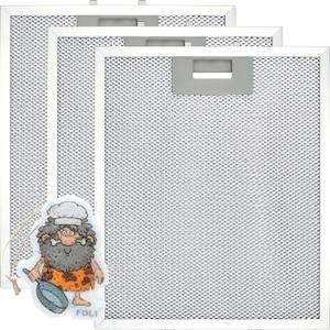 Updated W10169961A Range Hood Filter, Stove Vent Filter, Fits Whirlpool, Ikea, Kitchen Aid, Jenn Air, Aluminum Mesh Range Hood Grease Filters 10.5x12Inch, 3PCS Replacement For W10870878, W10875058