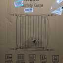 30"- 48" Extra Wide Baby Gate with Cat Door, [30.5" Tall] [No-Drill Pressure Mount] [Includes 2 Extensions] Pet & Toddler Safety Gate for Kitchens, Stairs, and Doorways