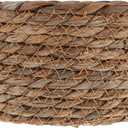 Housoutil Small Vine Woven Storage Basket 21.5x8cm Handmade Rattan Organizer Basket for Desktop Shelf Home Kitchen Storage