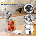 Commercial Can Opener Heavy Duty - Design for #10 Cans up to 11" Tall - Industrial Kitchen Restaurant Countertop Tool with Stainless Steel Base and Precision Blade - Professional Grade