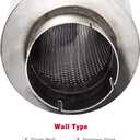 Upower 4" Inlet Diesel Exhaust Muffler 7" x 24" Body 30" Whole Length XS2772 - Straight Through Stainless Steel Welded On Resonator Muffler