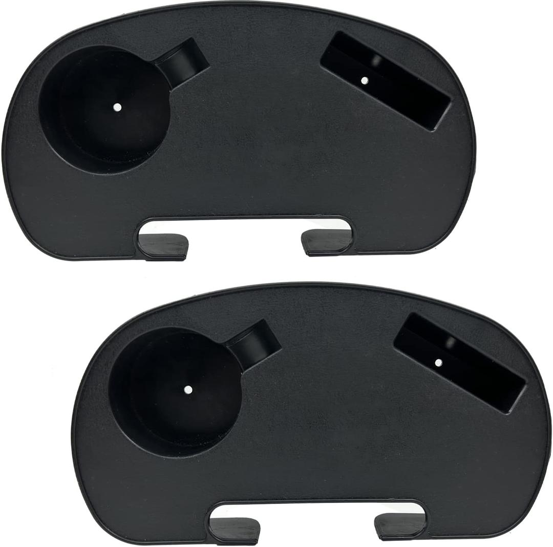 Zero Gravity Chair Cup Holder Set of 2, Durable Zero Gravity Chair Tray, Zero Gravity Lounge Beach Recliner Chair with Mobile Phone Slot, Cup Holder Slot, Zero Gravity Clip On Tray/Table
