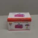 IDAODAN Electric Balloon Pump, Portable Electric Balloon Blower Machine Balloon Air Pump Dual Nozzle Rose Red 110V 600W Balloon Inflator for Party Decorations