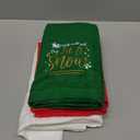 3 Pcs Christmas Hand Towels Set for Bathroom 100% Cotton Soft Absorbent Decor for Holiday Kitchen, 13.7 x 29.5''