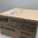 Genuine Joe Jumbo Roll Bath Tissue, 1-Ply, 3.63" x 1200', White, 12 Count, 3.5" x 1200'