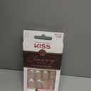 KISS Classy, Press On Nails, Nail glue included, 'Dashing', Light White, Medium Size, Almond Shape, Includes 28 Nails, 2g glue, 1 Manicure Stick, 1 Mini File