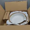 SENSARTE Nonstick Frying Pan Skillets, White Ceramic Coating Omelette Pans, Healthy Cookware Chef's Pan, Free of PTFE & PFAS (9.5+11+12.5 Inch)