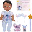 Disney Darlings 13-Inch Interactive Baby Doll  Magical Lights, Sounds, Music & Wand  Stitch-Inspired Nurturing Doll with Accessories  Multiple Skin Tones, Eye Colors  Ages 2 and Up