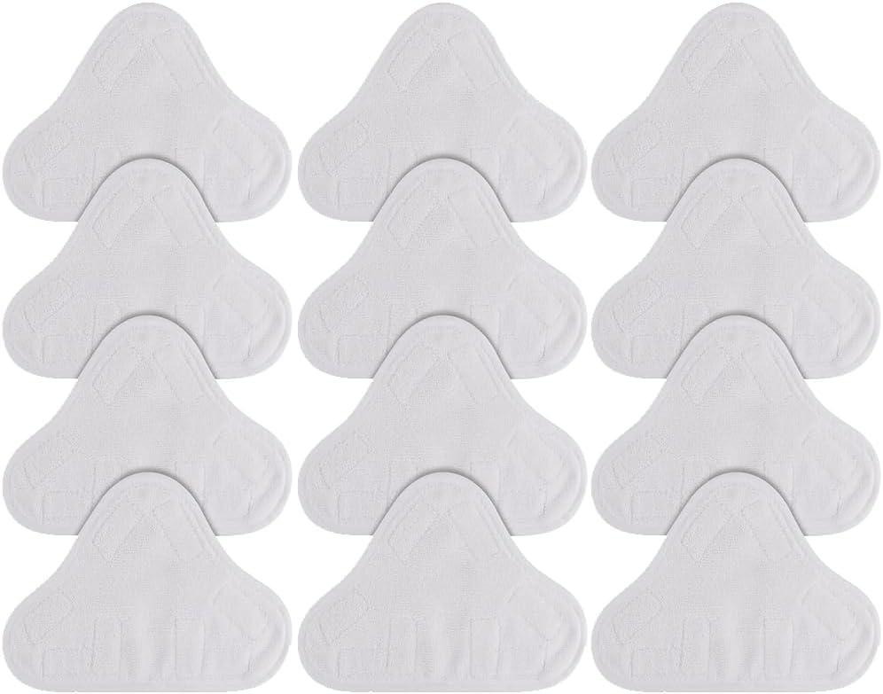 Sgizoku Microfiber Steam Mop Pad Replacement Compatible with H2O H20 Mop X5 Steam Steam Cleaners Washable & Reusable - 12 Pack