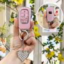 LECART Key Fob Covers Fit for Honda 2025 2024 2023 2022 CR-V Civic Pilot Accord HR-V Sport Touring 5 Buttons TPU Key Fob Case Soft Car Key Shell Protector 2 Pack Blue & Pink