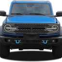 Linskip Tow Hook Covers Compatible with 2021-2026 Ford Bronco & 2025-2026 Bronco Sport Accessories, Front/Rear Bumper Tow Hook Protectors for Bronco Accessories(Baby Blue)