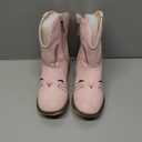 Parrosoo Toddler Cowboy Boots Little Girls Cowgirl Boots Pink Kids Boot Size 11 Ankle Zipper Bunny Western Boy Cowboy Horse Riding Shoes Birthday Party Wedding (8601 Ra Pink 11)