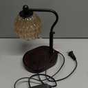 Candle Lamp with Timer & Dimmer - Height Adjustable for Scented Candles, with 2 * 50W Bulbs - Home Decor Gift for Mothers Day (Black)