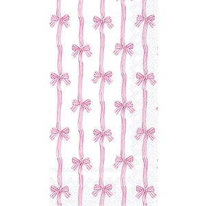 4 x IHR Ideal Home Range Dinner Napkins Rosanne Beck Disposable 3-Ply Paper Hand Towels, 8.5" x 4.5", Baby Toile (Pink), 16-Count