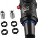 Adjustable Air Rear Shock For Mountain Bike With Rebound And Lockout, Aluminum Alloy Shock Absorber Compatible With Various Road Conditions (165MMx35MM)