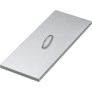 Stanbroil Fire Pit Burner Pan Cover 27" x 11", Fits 24 x 8 Inches Rectangular Drop-in Burner Pan, Stainless Steel