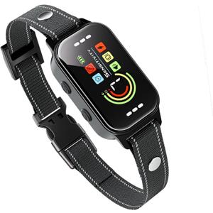 Bark Collar,Bark Collar for Large Medium Small Dogs 8-120lbs,Rechargeable Anti Bark Training Collar with 7 Adjustable Sensitivity, Barking Collar with Beep Vibration (Black)