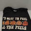 It's Okay to Feel Mental Health Fall Pumpkin Halloween T-Shirt