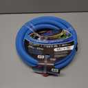 BluSeal Hot/Cold Water Rubber Garden Hose, 100% Rubber, Ultra-Light, Super Strong, 500 PSI, 50F to 190F Degrees, High Strength Polyester Braided (5/8" x 10')
