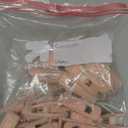 Light Pink Velvet Hangers Clips 40 PCS, Non-Slip Finger Clip for Pants Suit Skirt Velvet Hanger, Strong Flocking Hangers Clips
