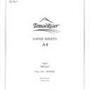 Tomoe River FP 52gsm Loose Sheet by SANZEN, 8.27 x 11.7 Inches (A4-size), White, 100 Sheets/Pack (SR-A4P-W)