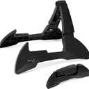Onmiwod Guitar Stand, Foldable Guitar Stand with Adjustable 2-Width, Sturdy Electric Guitar Stand, Portable Acoustic Guitar Stand Compatible with Guitar, Bass, Ukulele, Banjo, Guitar Accessories Gift
