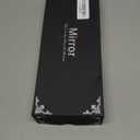 Bling Car Rear View Mirror, Rhinestones Crystal Clip-on Rearview Mirror with HD Glass, Compatible with Most Cars, SUVs, Vehicles, Auto Interior Accessories for Women Girl (White)