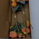 Fake Peonies 2 Bouquets Vintage Silk Peonies Flower 14 Heads Orange Peonies Artificial Flowers with Stems for Terracota Wedding Decoration Flowers Crafts Floral Arrangement (Orange)