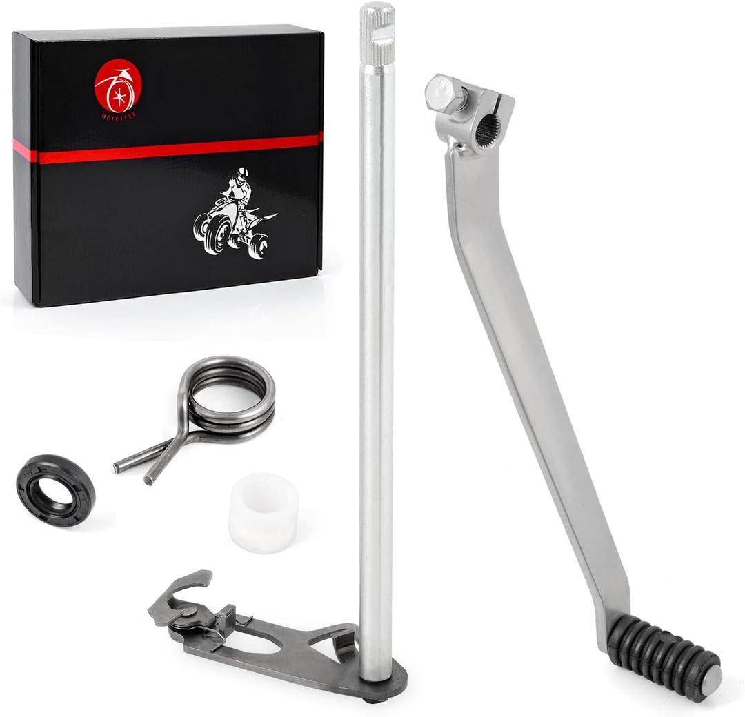 MOTO1988 Shift Lever + Shift Shaft & Spring Seal Compatible with Yamaha Banshee 350 YFZ350 1987-2006 2GU-18101-00-00